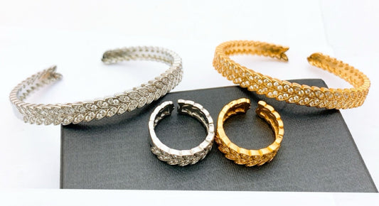 Kara Bracelets+Ring Real Stones 11 Designs