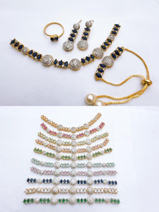 One Carat Real Stones Combo Set