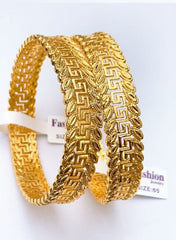 China Gold 2Pieces Bangles Set