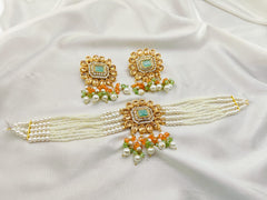 Real Stones Work Choker Set