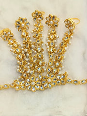 Kundan Stones 5Lines Pachagla