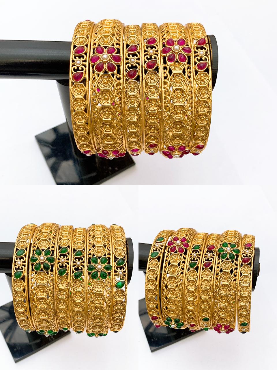 Rajwari 6Pieces Bangles Set designs