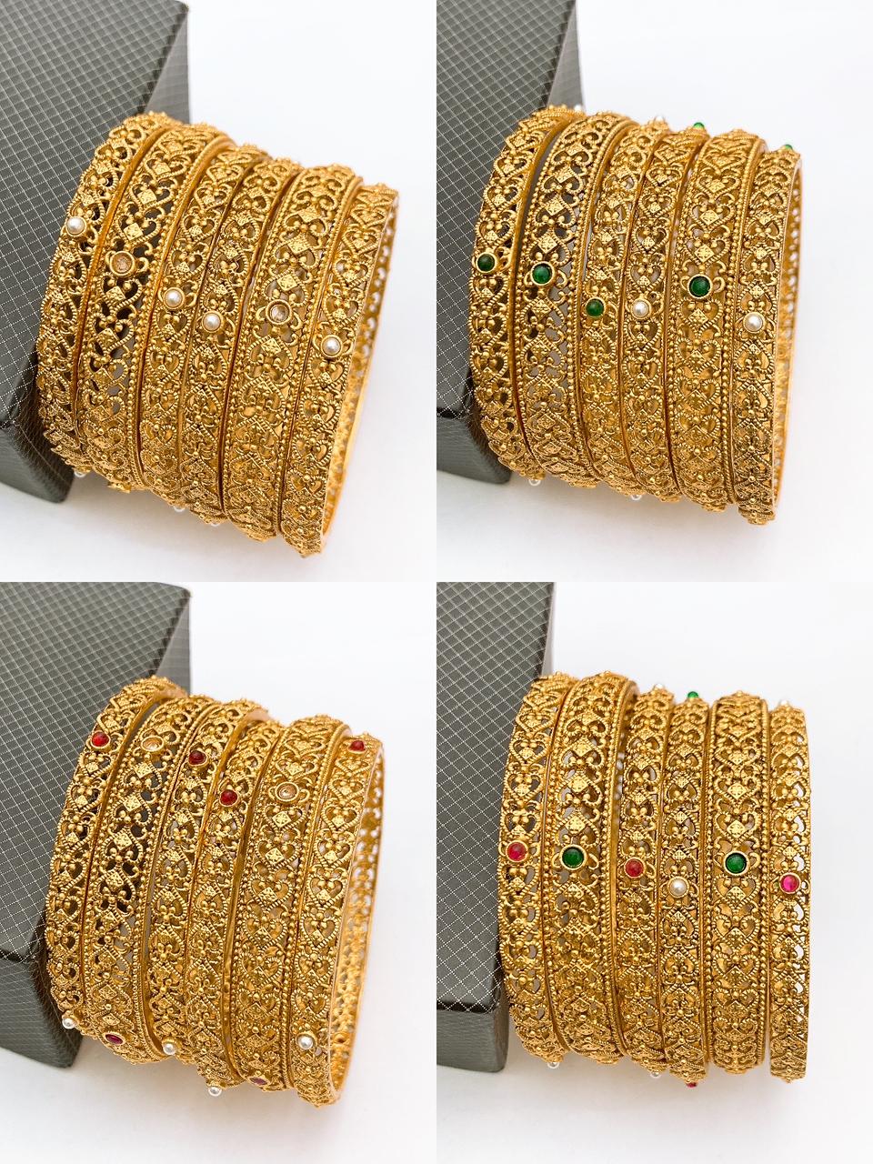 Rajwari 6Pieces Bangles Set designs