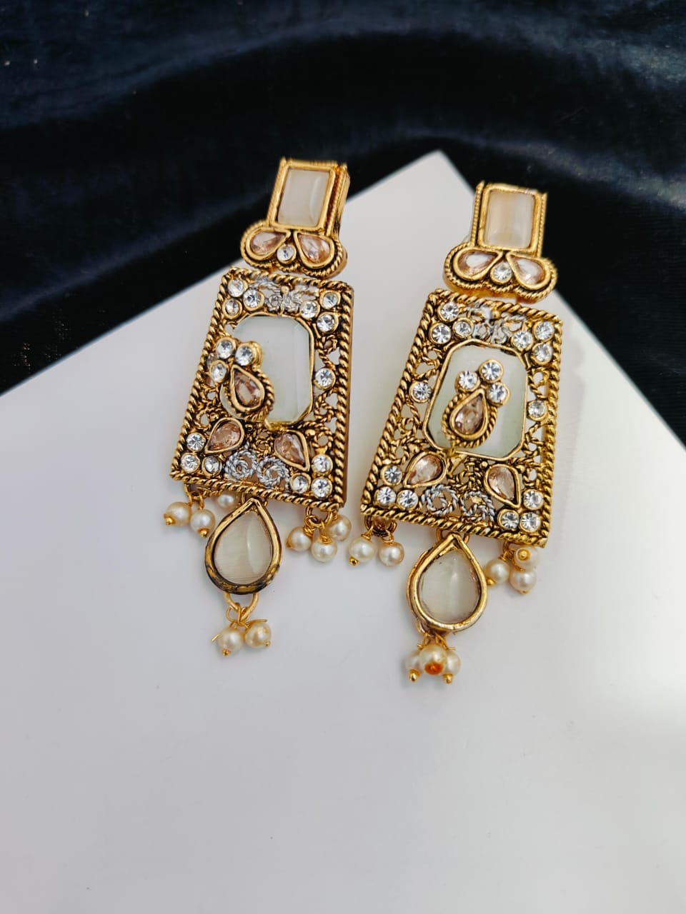Stones Earrings Handmade