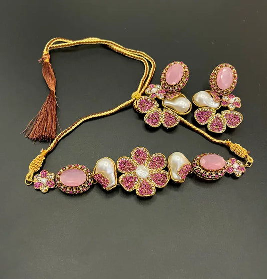 Timeless Beauty — Designer Artificial Choker Set for Women