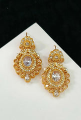 Zircon Stones Earrings Handmade