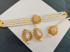 Real Stones Choker Set
