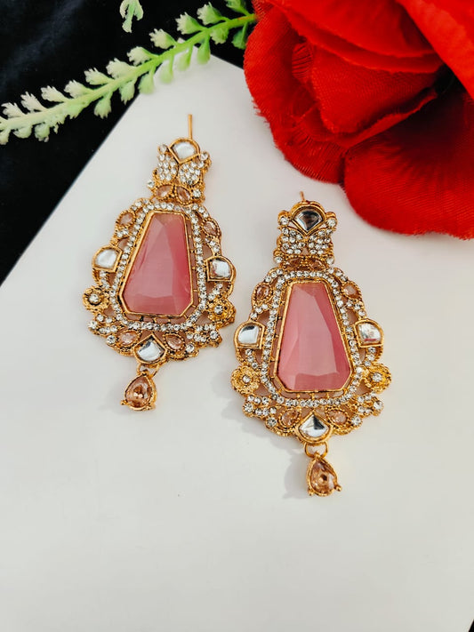 3D Big Stones Earrings