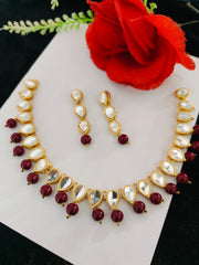 Sheesha Kundan Party Set 1 Line