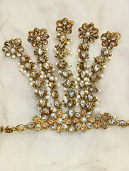 Kundan Stones 5Lines Pachagla