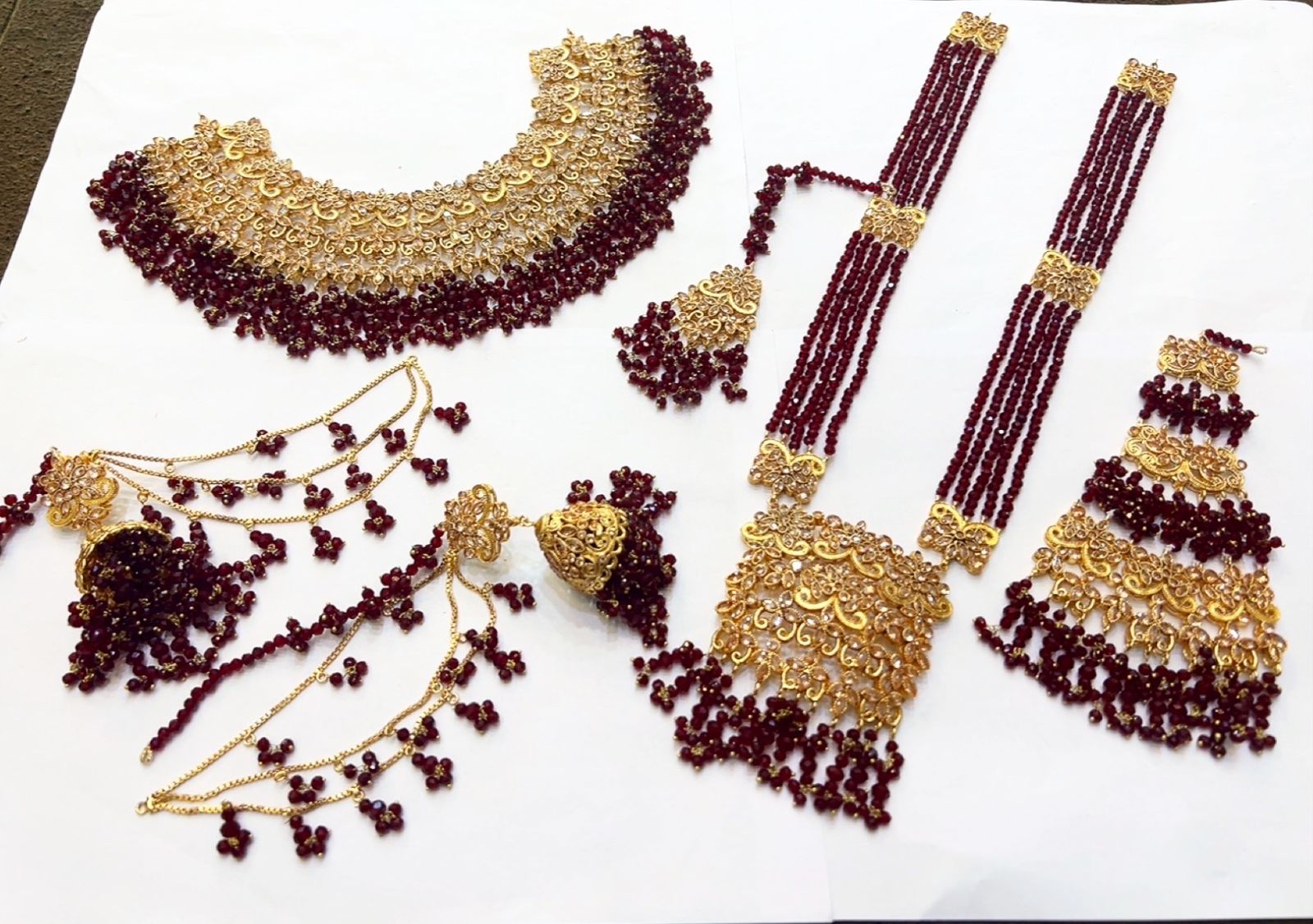 Native Made Real Stones Bridal Set