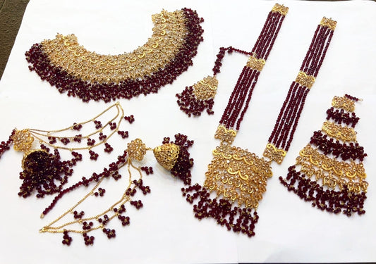 Native Made Real Stones Bridal Set