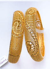 China Gold 2Pieces Bangles Set