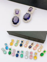 One Carat Real Stones Earrings