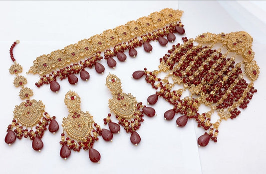 Native Made Real Stones Bridal Set