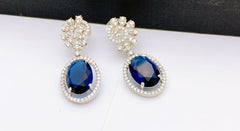 One Carat Real Stones Earrings