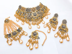 10 Design Native Made Real Stones Bridal Set