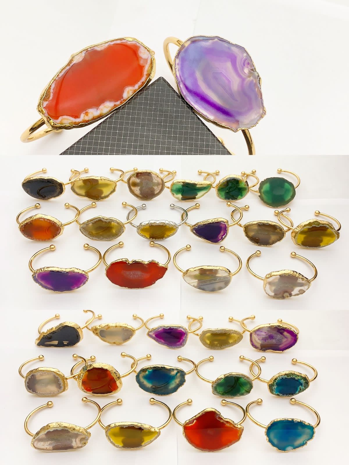 1 Piece Kara Bracelet Real Stones