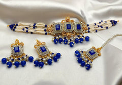 White Pearls Choker Set
