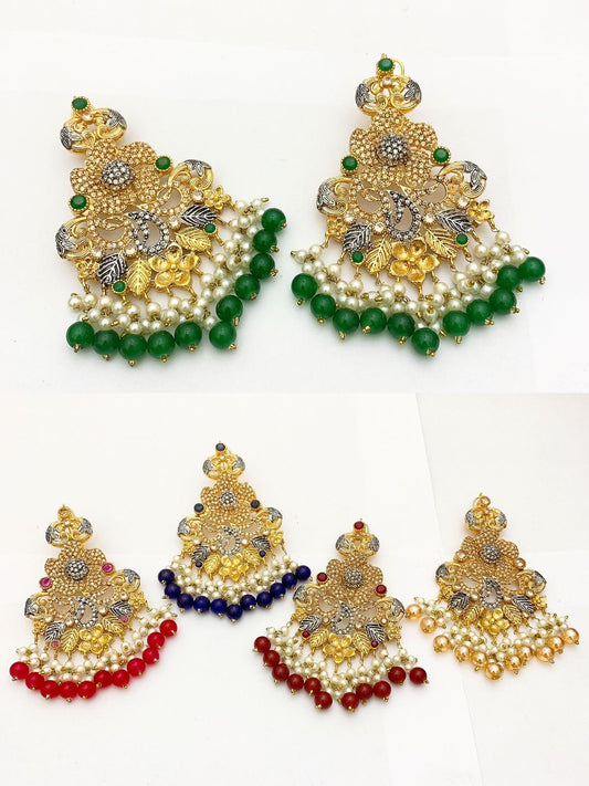 Native Made Real Stones Earrings