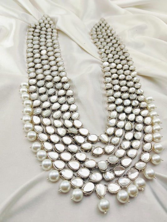 Kundan Stones Mala 5 Line
