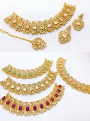 One Carat Real Stones Bridal Set