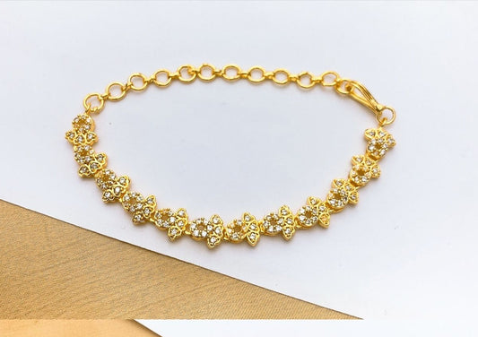 One Carat Real Stones Bracelet Adjustable