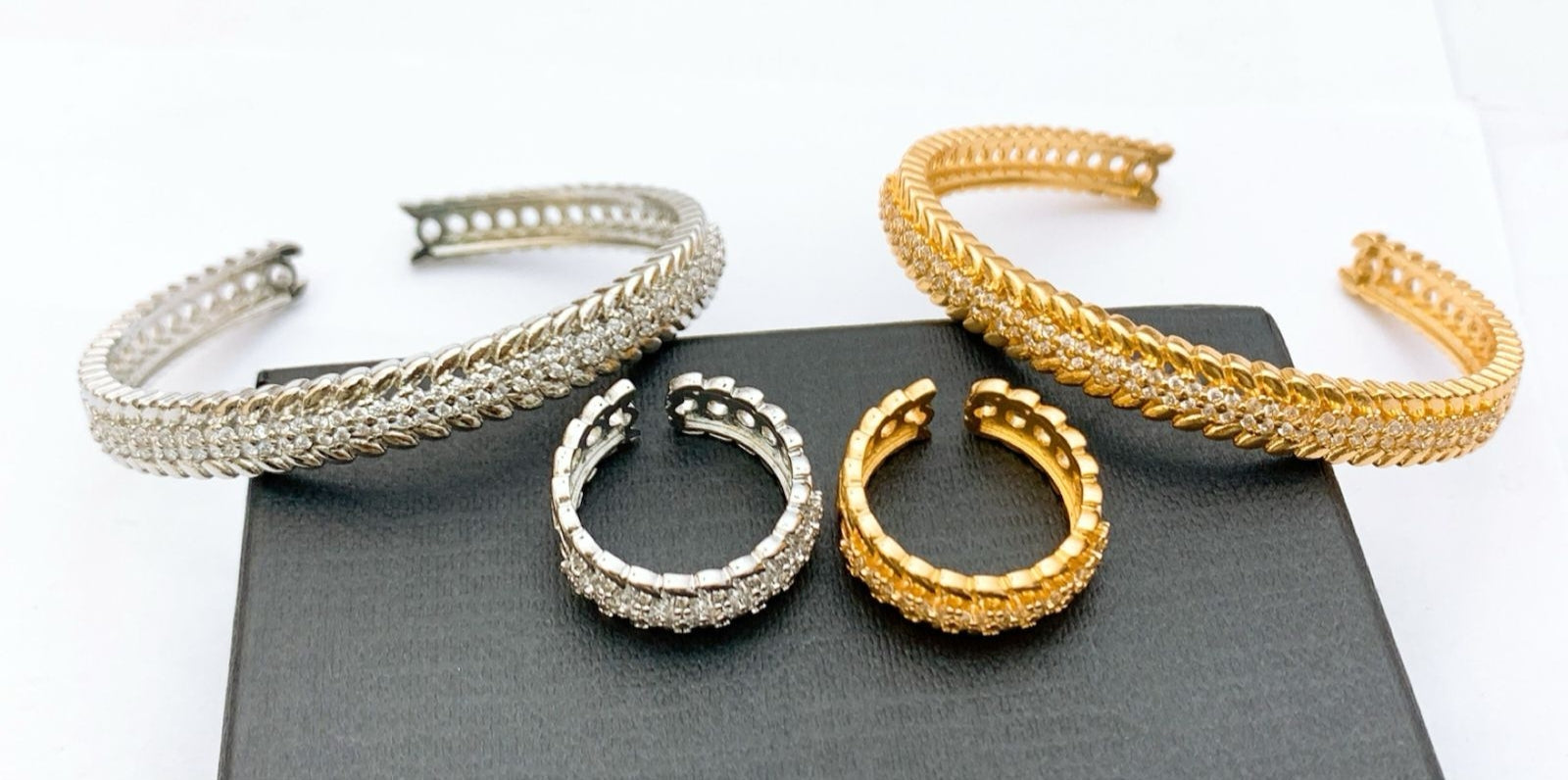 Kara Bracelets+Ring Real Stones 11 Designs
