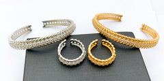 Kara Bracelets+Ring Real Stones 11 Designs