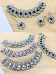 One Carat Real Stones Bridal Set