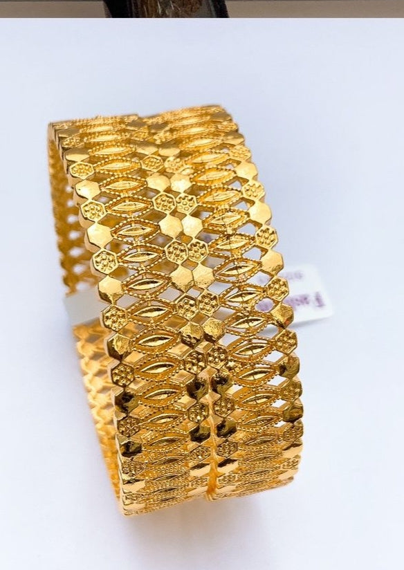 China Gold 2Pieces Bangles Set