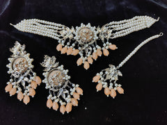 Silver Base Neacklace Set