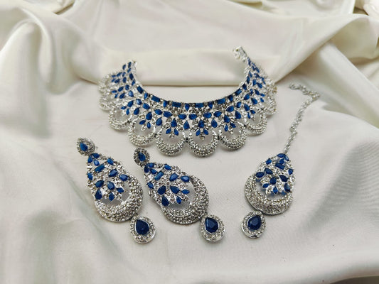 Silver Base Neacklace Set