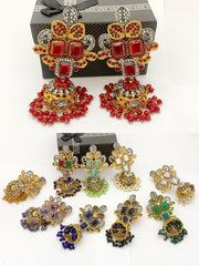 Native Made Real Stones Jhomka