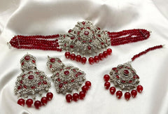 Silver Base Neacklace Set