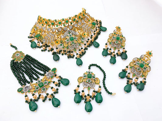 Native Made Real Stones Bridal Set