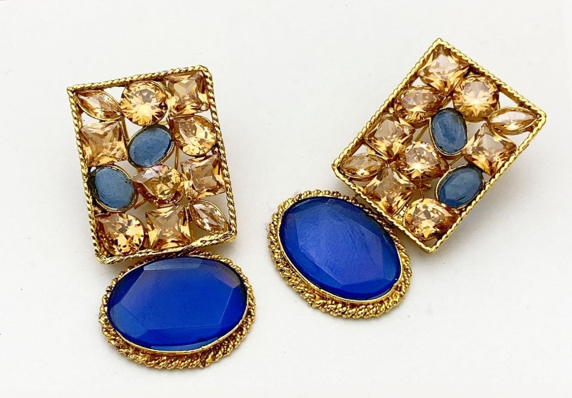 Native Made Real Stones Earrings