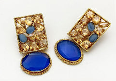 Native Made Real Stones Earrings