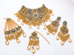 10 Design Native Made Real Stones Bridal Set
