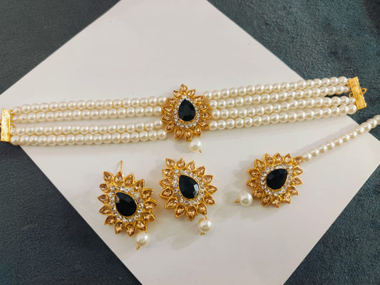Real Stones Choker Set