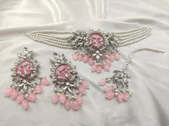 Silver Base Neacklace Set