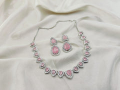 Zircon Stones Choker Set