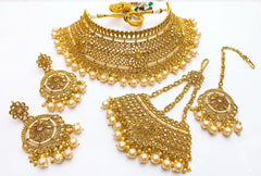 Copper Meterial Bridal Set Real Stones