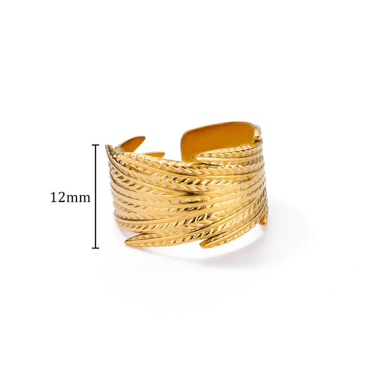 The Golden Laurel Leaf Ring