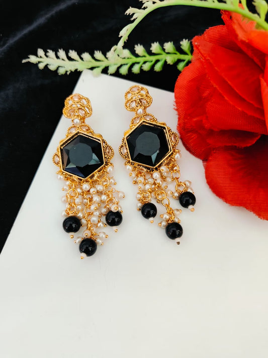 3D Big Stones Earrings