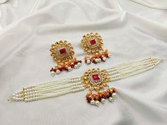 Real Stones Work Choker Set