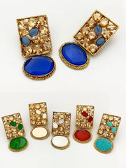 Native Made Real Stones Earrings