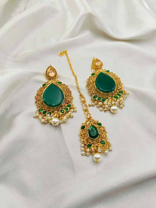 Stones Tika & Earrings